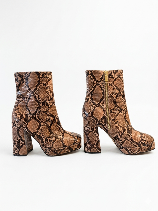 Boot Snake Print Ankle Size 6/39